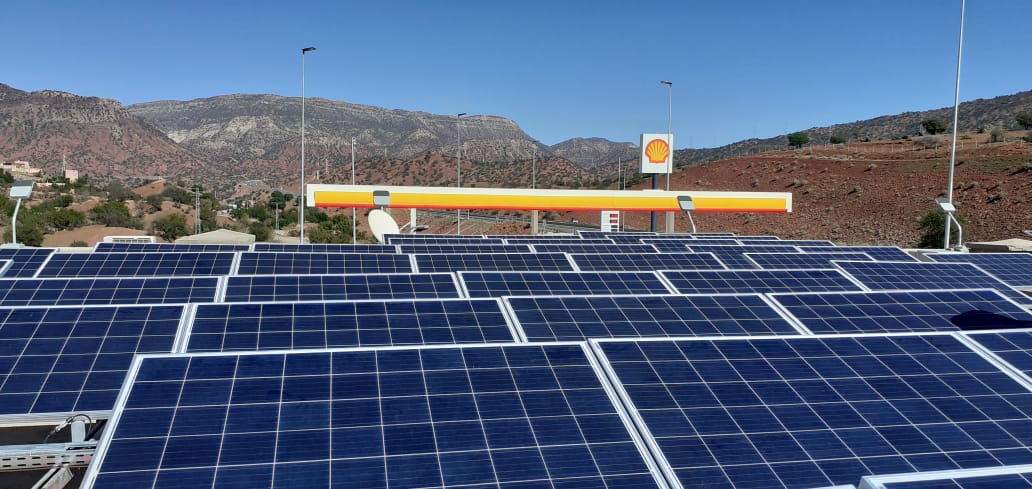 Mise en place des installations photovoltaïques pour 5 stations  de service Shell d’une puissance de 110 kWc